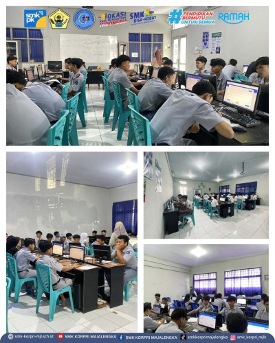 Siswa Kelas XII SMK KORPRI Majalengka Tempuh Penilaian Sumatif Akhir Jenjang Berbasis CBT