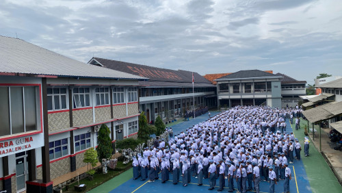 Semangat Baru, SMK Korpri Majalengka Awali semester genap dengan Upacara Bendera yang Khidmat