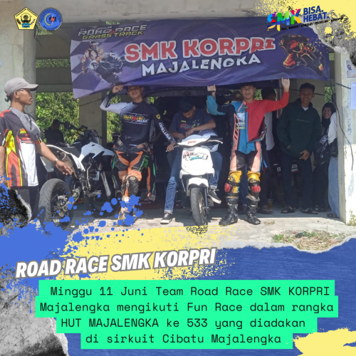 Road Race SMK KORPRI ikut Memeriahkan dalam kegiatan HUT MAJALENGKA ke 533