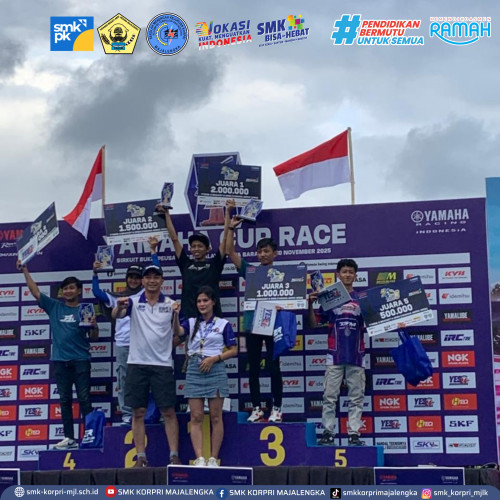 Gas Pol team ekstrakurikuler roadrace SMK KORPRI Majalengka Amankan Podium 5 di Yamaha Cup Race Drag